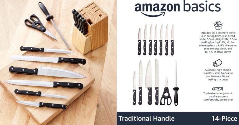 cuchillos amazon basic